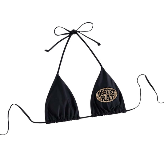 LEOPARD DESERT RAT BIKINI TOP