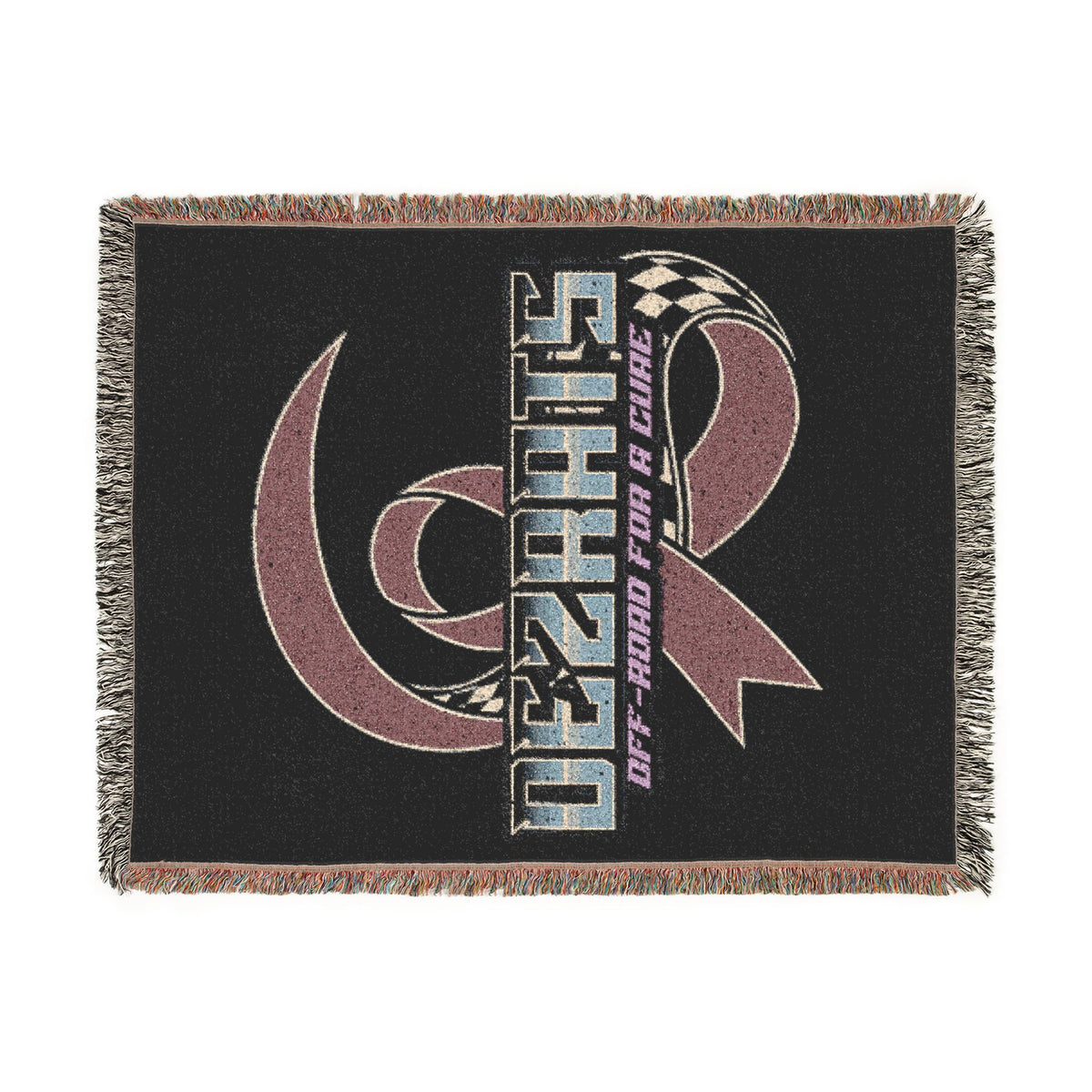 Breast Cancer Woven Blanket