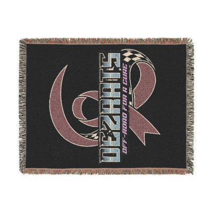 Breast Cancer Woven Blanket