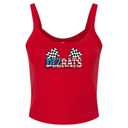 Checkered Freedom Cropped Tank
