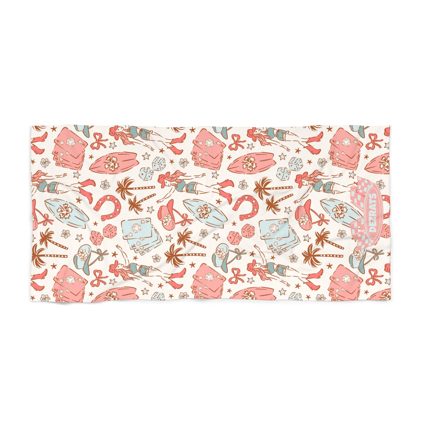 Coastal Cowgirl Beach Towel