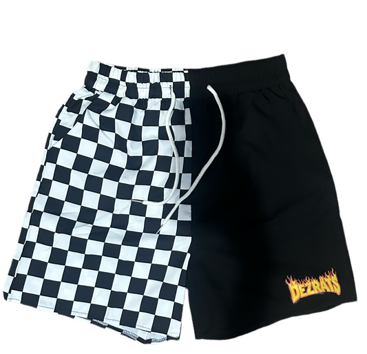 Checkered Board Shorts