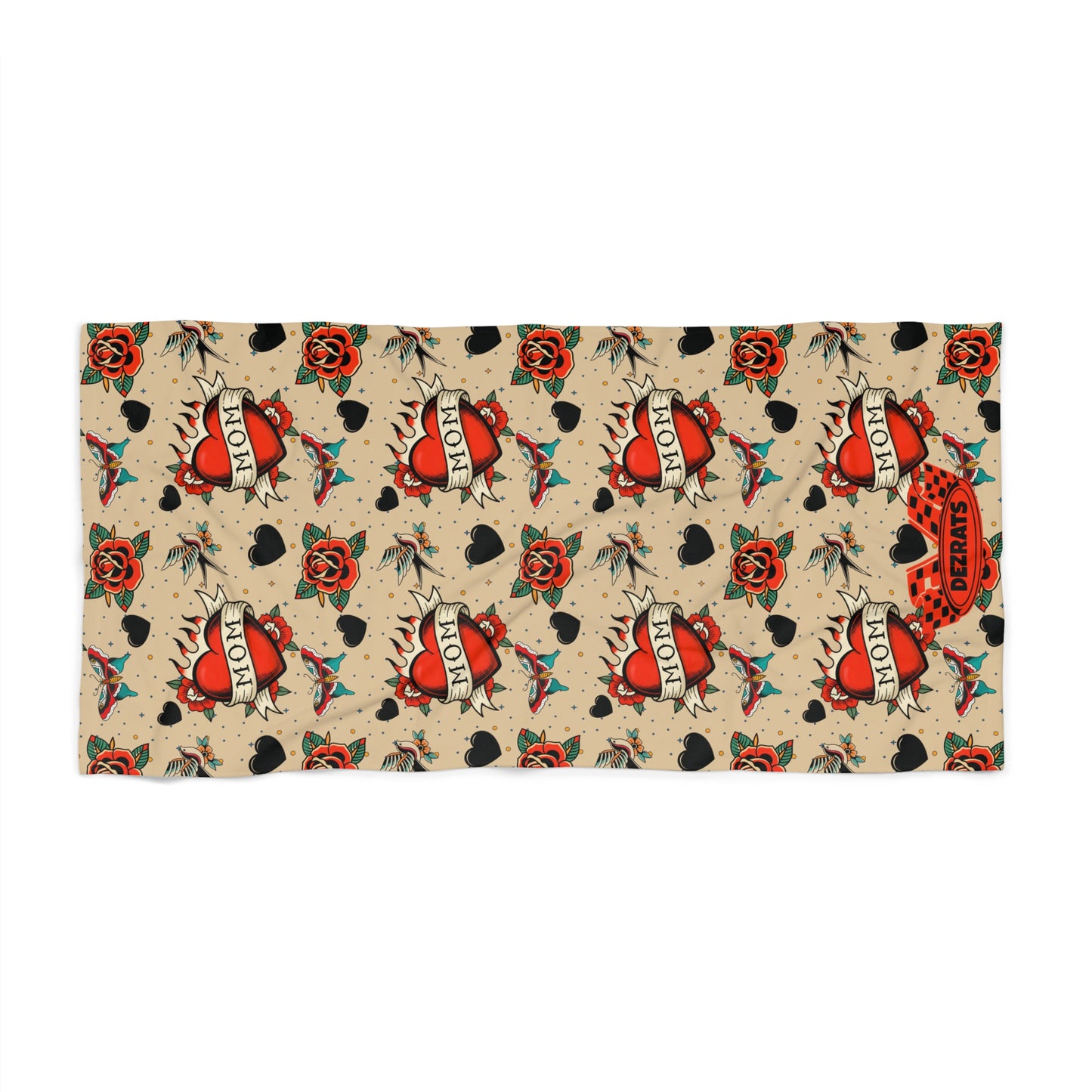 Tatted Mama Beach Towel