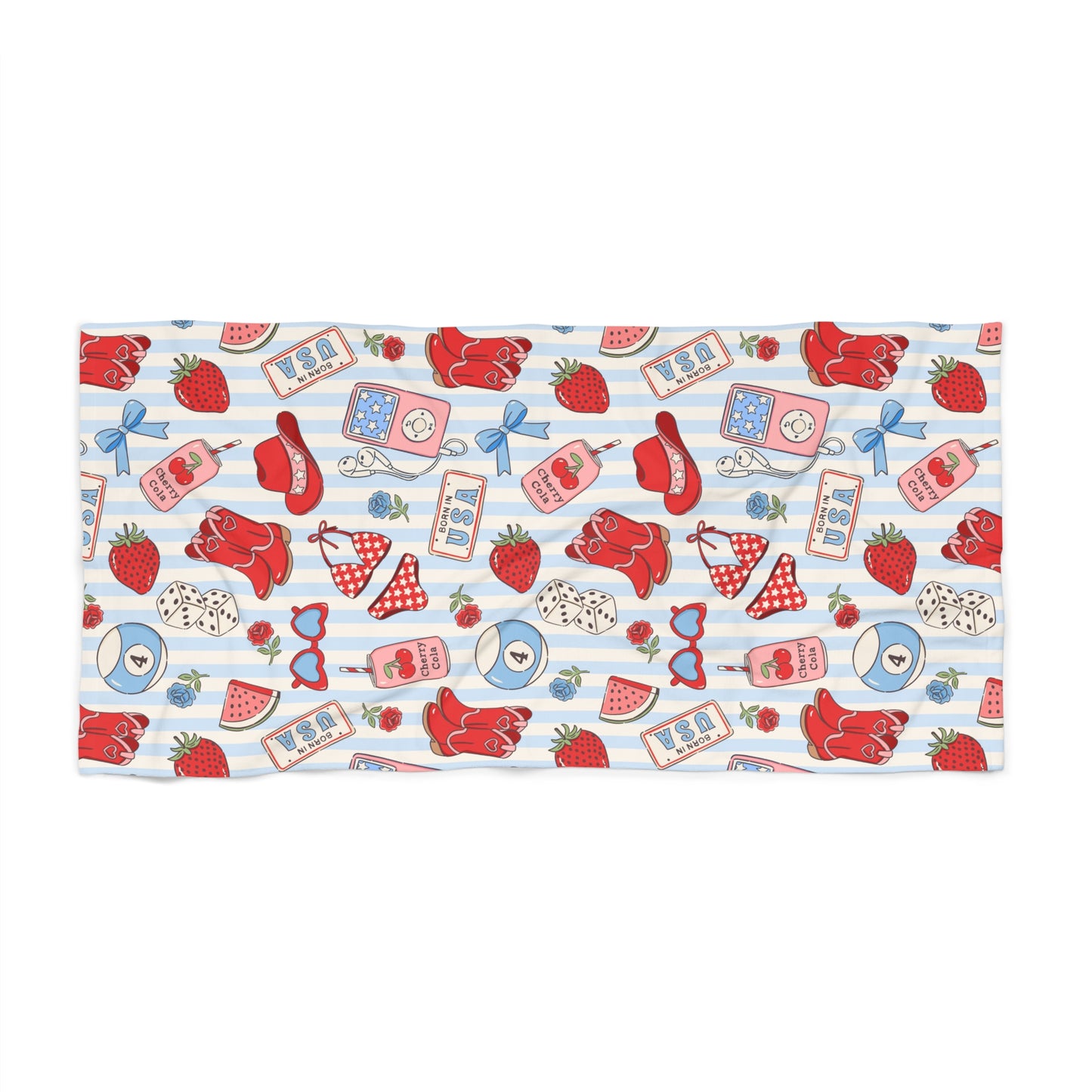 Born in the USA Beach Towel