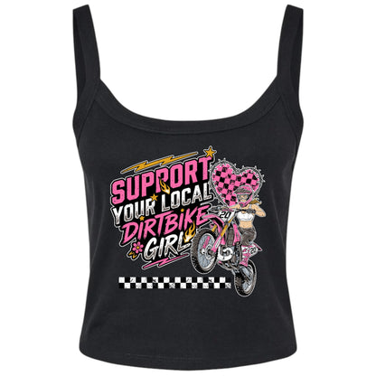 Dirtbike Girl Cropped Tank