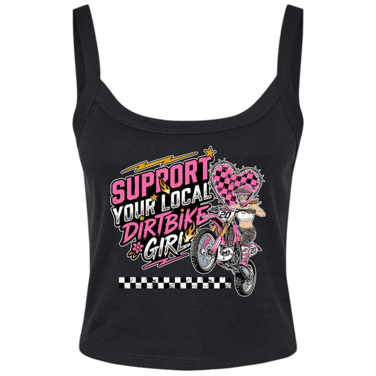 Dirtbike Girl Cropped Tank