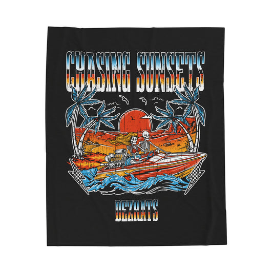 Chasing Sunsets Plush Blanket