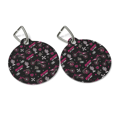 PRETTY IN PINK PET TAG