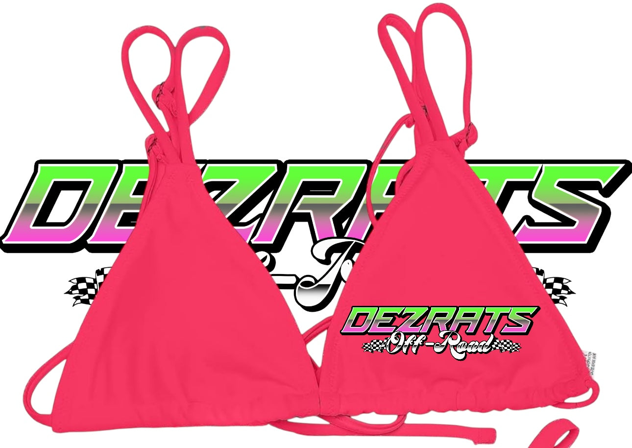 Neon Pink Bikini Top