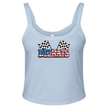 Checkered Freedom Cropped Tank