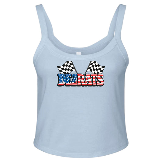 Checkered Freedom Cropped Tank