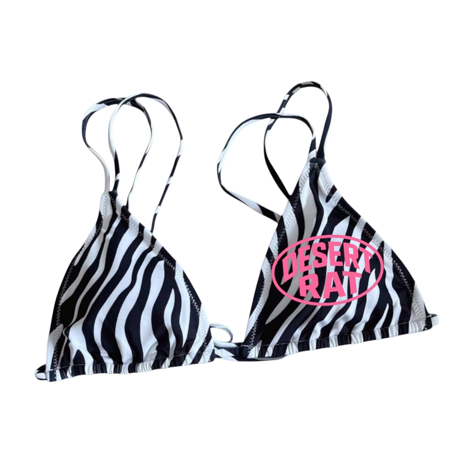 ZEBRA DESERT RAT BIKINI TOP