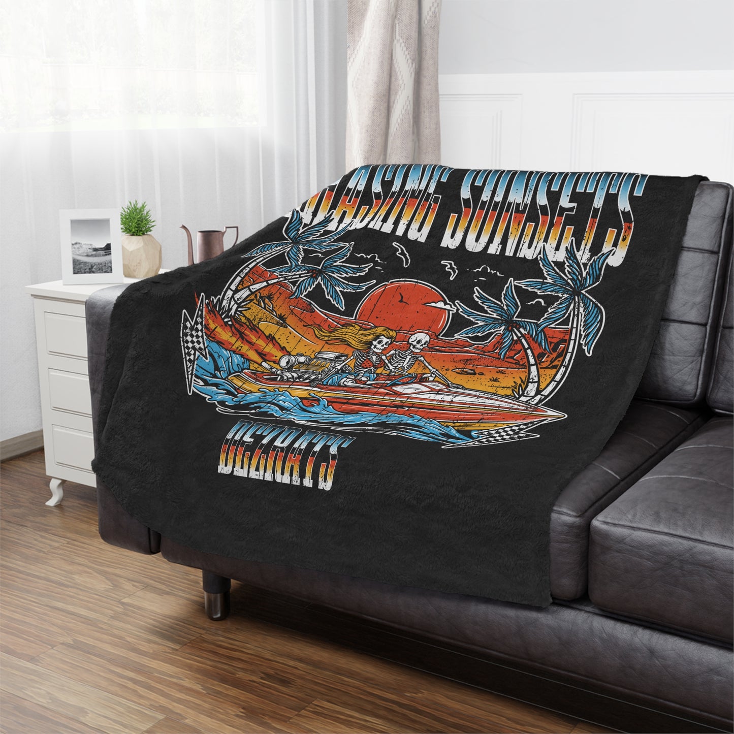 Chasing Sunsets Minky Blanket