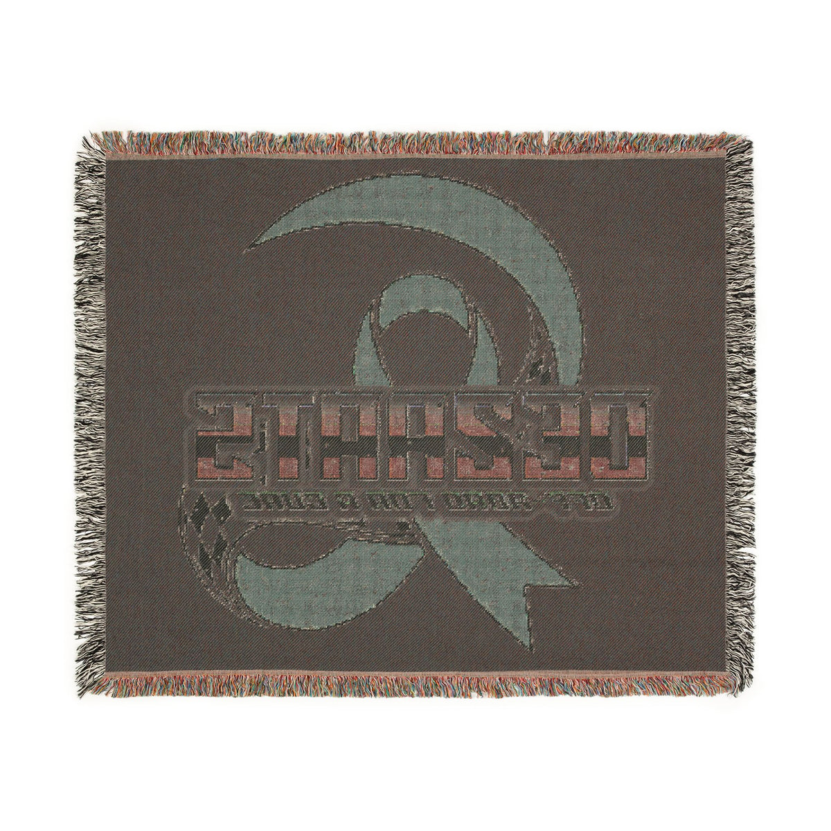 Breast Cancer Woven Blanket