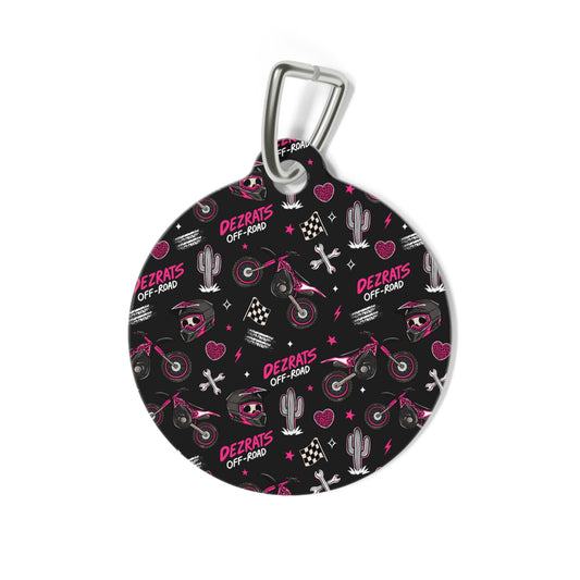 PRETTY IN PINK PET TAG