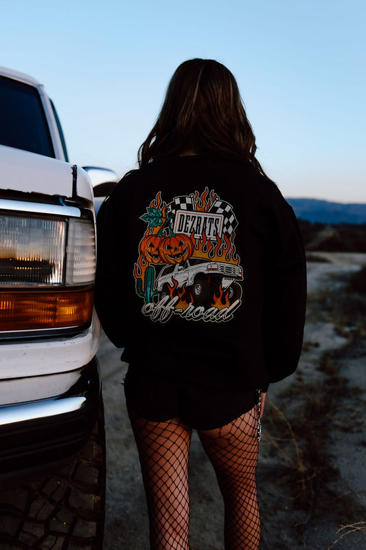 Halloween Bronco Crewneck Sweatshirt