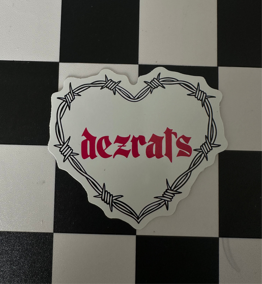 Barbed Wire Heart Sticker