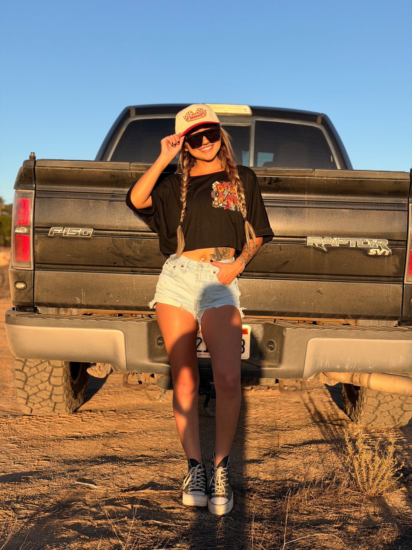 Full Throttle Off the Shoulder Crop