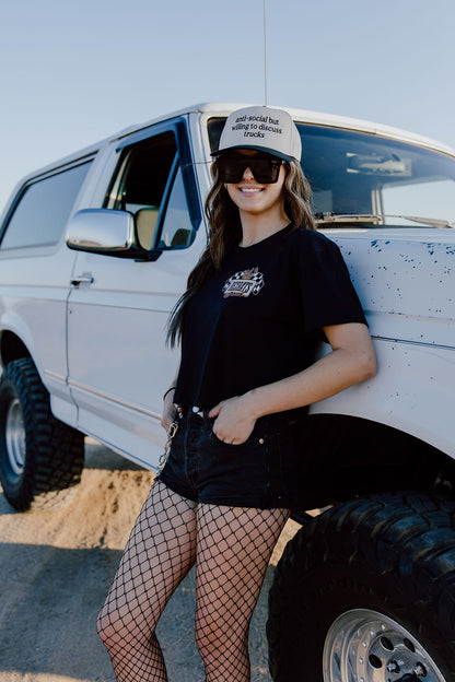 Halloween Bronco Crop T-shirt