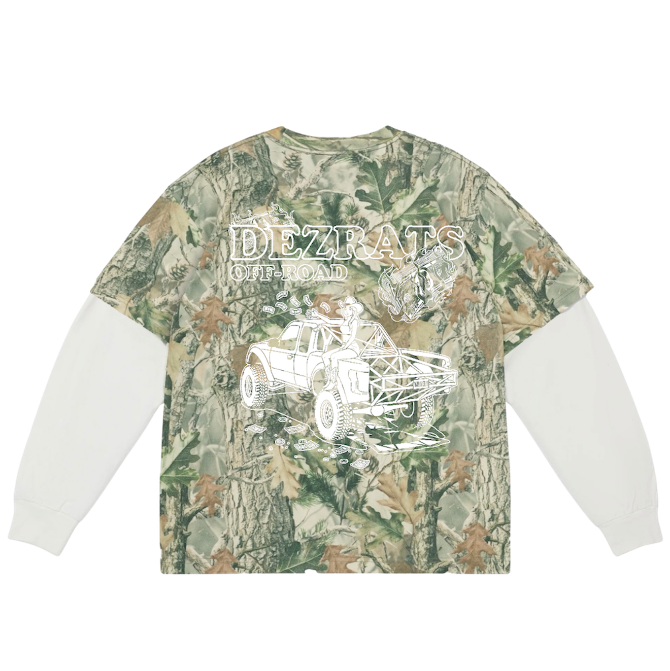 Trucks & Money Camo Long Sleeve