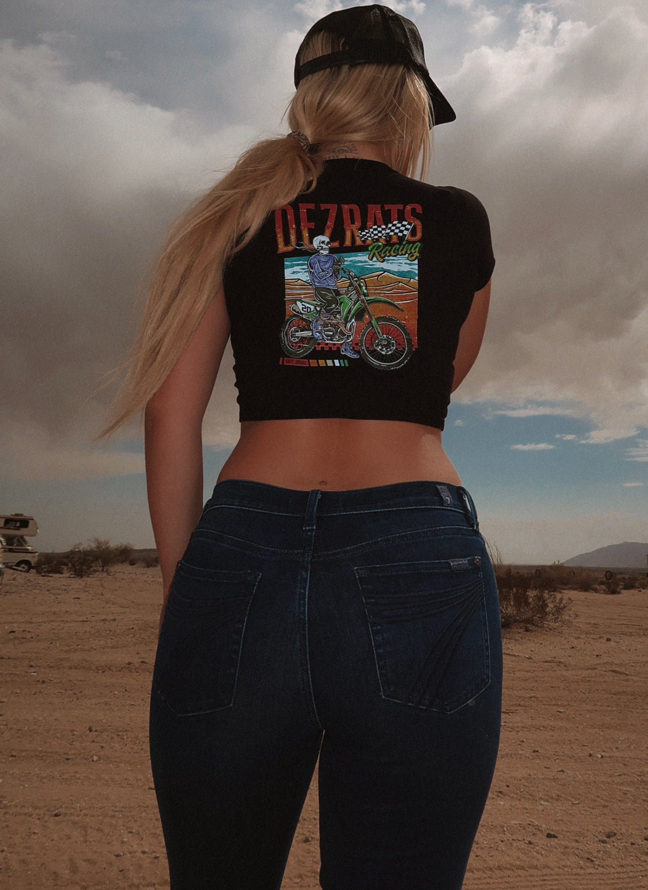 Dezrats Racing Crop Top