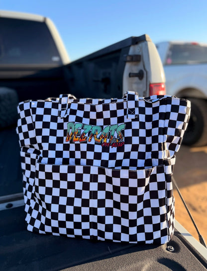 Checkered Tote Bag
