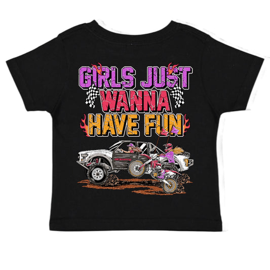 Toddler Girls Just Wanna Have Fun T-shirt