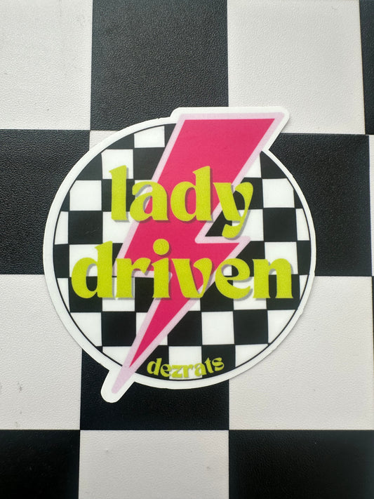 3” Lady Driven Decal