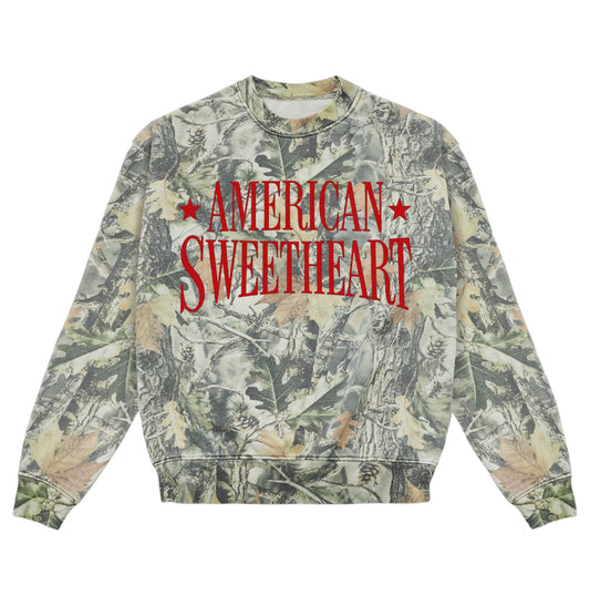 American Sweetheart Camo Crewneck