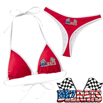 Checkered Freedom Bikini Set