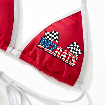Checkered Freedom Bikini Set