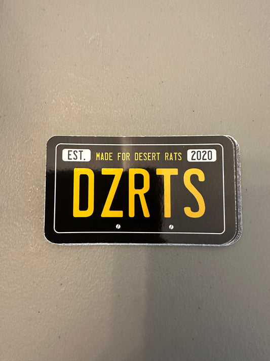 License Plate Sticker