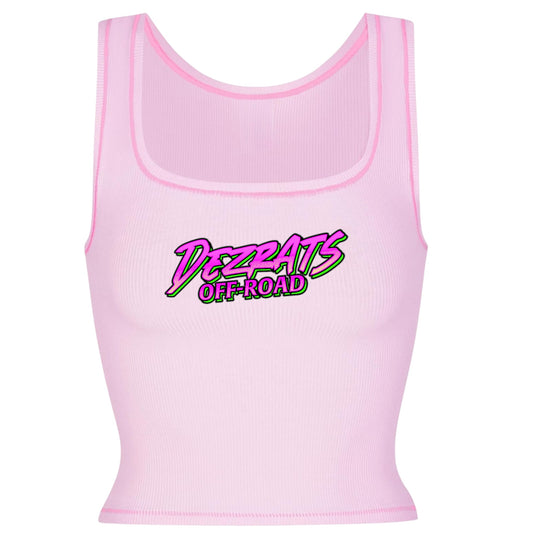 Neon Logo Cropped Tank Top