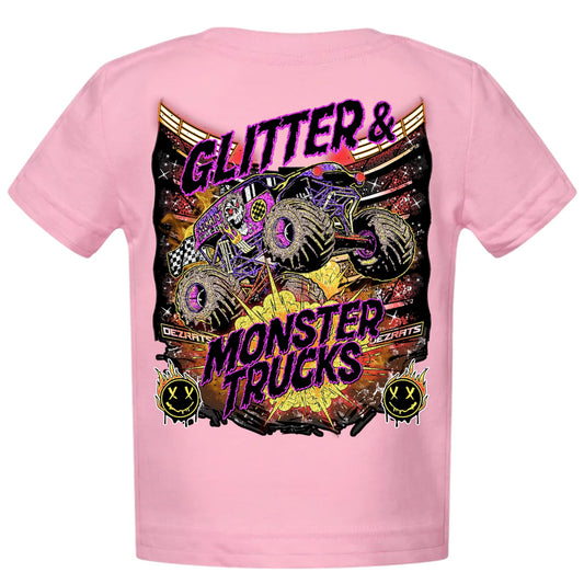 Infant Glitter & Monster Trucks Tee