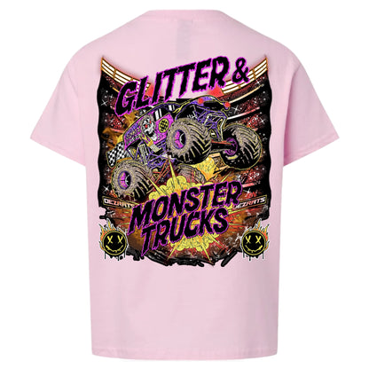 Youth Glitter & Monster Trucks Tee