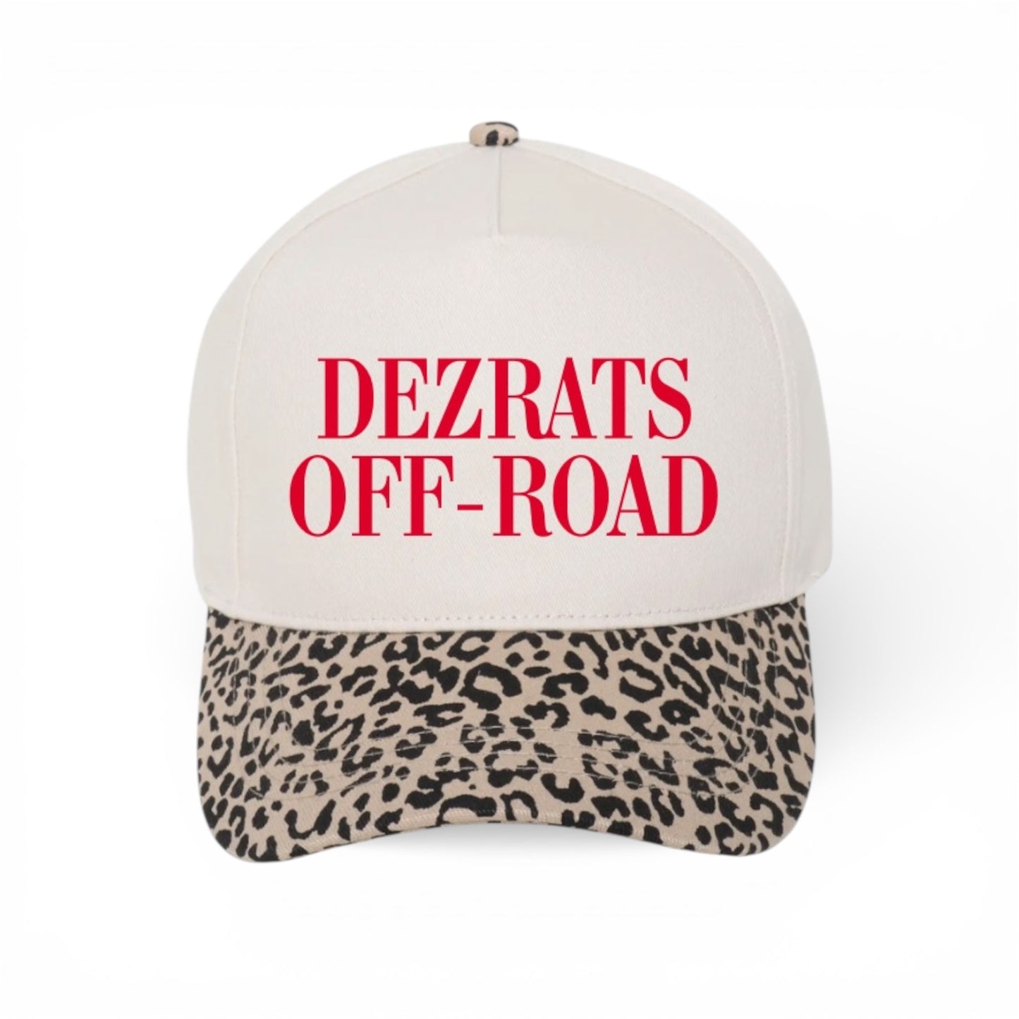 Leopard Print Embroidered Hat