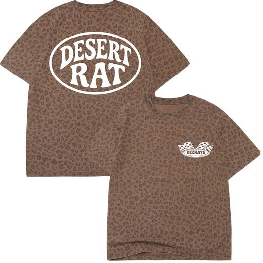LEOPARD DESERT RAT OVERSIZED TEE